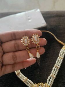 Pearl &amp; Stone Jewelry Set