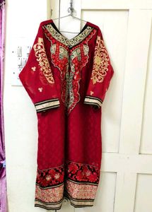 Beautiful Red Kurta &amp; Dupatta Set