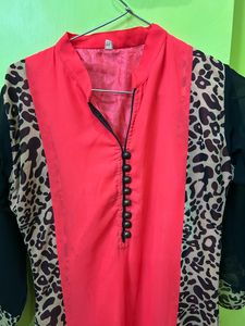 Fancy Kurta With Heavy Border.