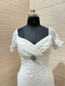 Pintresty 🌸White Eyelet Mini Dress