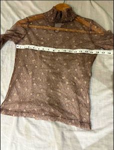 Beautiful  Polka Dot sheer Top