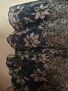 Blue Floral Top