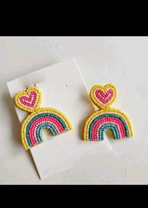 Flower Beaded Earrings