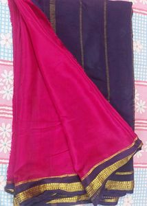 Pink & Purple Saree