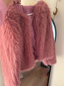 Pink Faux Fur Jacket