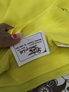 Plain Saree 5.5 Meter With Tag