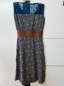 Patterned A-Line Dress