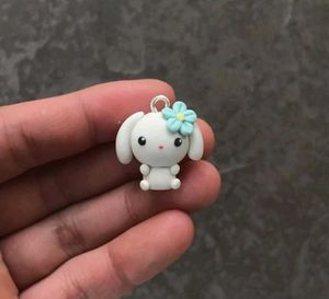 Bunny Flower Charms
