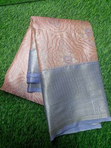 Pastel Red Kanjeevaram Silk Sarees