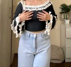 H&amp;m Wide Leg Denim