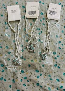 Pearl & Crystal Pendant Necklaces