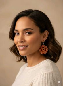 Crochet Flower Earrings