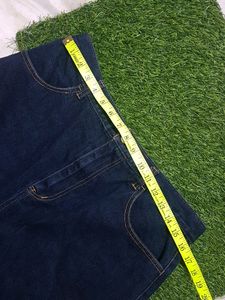 Denim Embroided Skirt