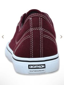 Decathlon Maroon Skateboarding Lace Up Sneakers