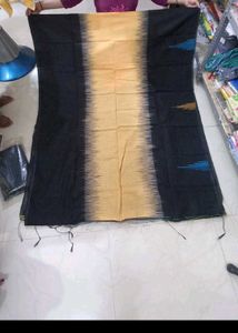 Elegant Black &amp; Gold Saree