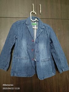 Benetton Boys Striped Blazer