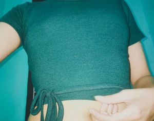 Emerald Green Crisscross Crop Top