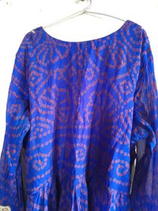 Blue &amp; Red Kurta Set