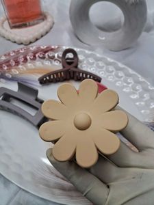 4 Pcs Combo Of Matte Hair Claws (Random Colors)