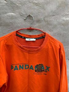 Panda orignal saxy Orange Sweatshirt