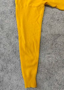 Mustard Yellow Zip-Up Hoodie