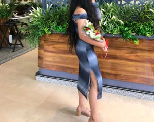 Zudio One Side Off Shoulder Dress