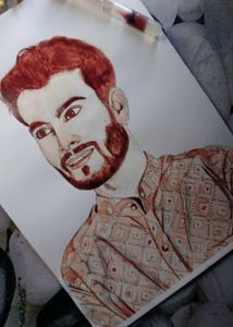 Blood Portrait Painting