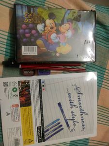 Art Set + Book + Pencils + Sharpners + Eraser