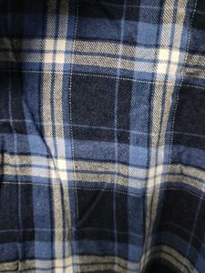 Blue And White Check Shirt