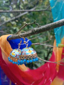 Meenakari Jhumkas