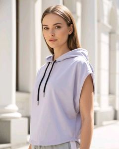 Lavender Sleeveless Hoodie