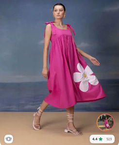 Pink Flower Dress 👗