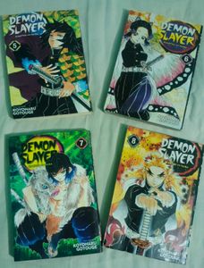 Demon Slayer Manga Set 5,6,7and 8