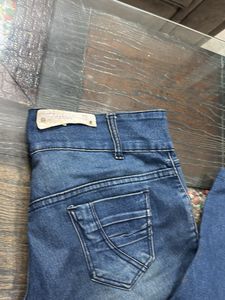 Blue High Waist Denim Jean