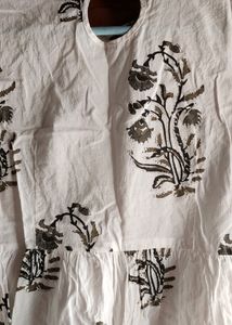 Pure Cotton White Kurta Set