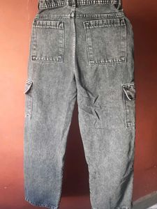 Gray Cargo Jeans