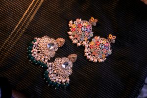 Colorful Kundan Earrings