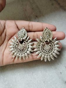 Statement Silver Earrings