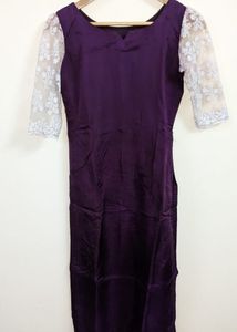 Crepe fancy kurthi
