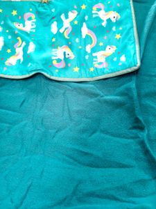 Unicorn Print cushion cum travel.blanket.