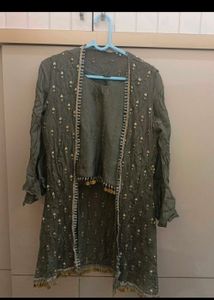 lehnga choli with shrug