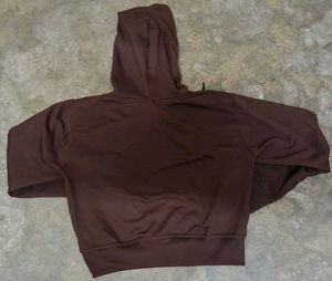 Brown Zip-Up Hoodie