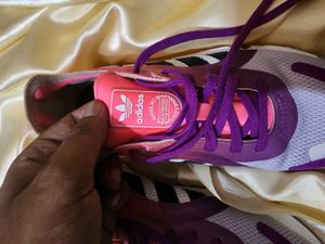 ADIDAS Originals Women White &amp; Pink Sneakers