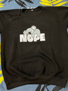 &#34;Nope&#34; Koala Black Sweatshirt