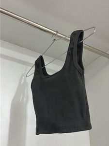 Black and white Ribbed Tank Top