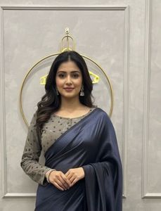 Elegant Navy Blue Saree