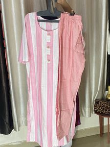 Pink Kurta Pant Set