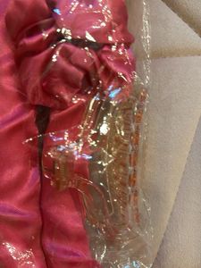 Pink Satin Heatless curls set