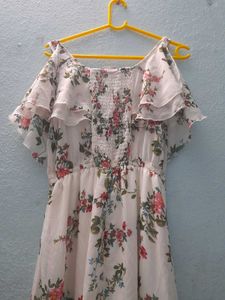 Western Wear  White Frock