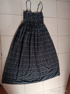Printed Dress Back Side Adjustable Nd Elastic